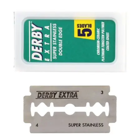 Дерби Экстра Платиновое покрытие двойной край лезвия бритвы 100 шт Barbe|Бритва| |