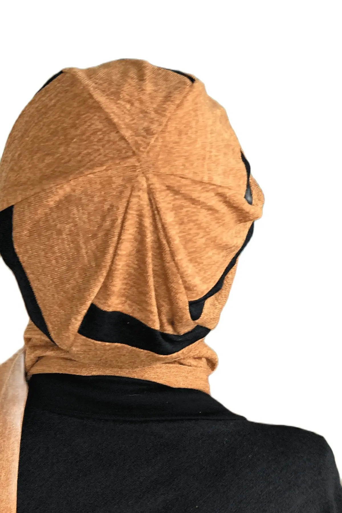 New Fashion 2021 Women Headscarf Scarf Kerchief Hat Bone Hijab Islamic Clothing Okra Passionflower Black Striped Beret Shawl