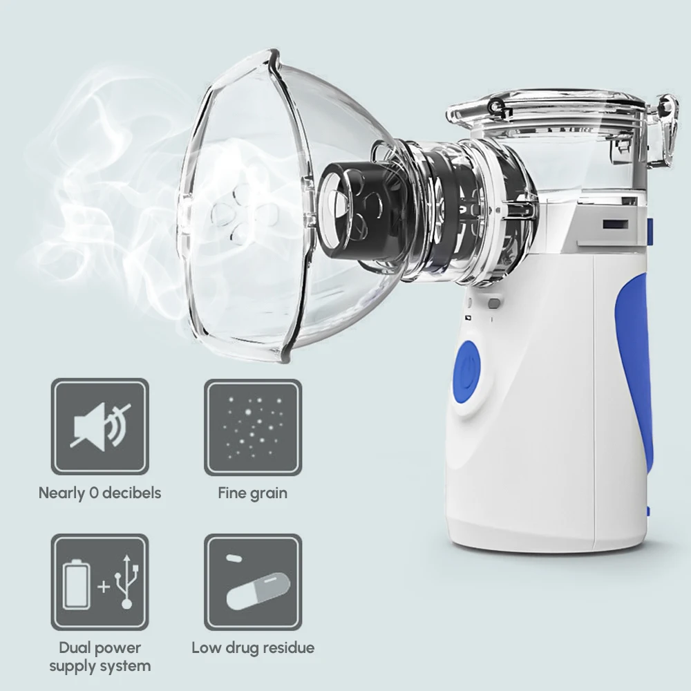

Portable Inhaler Nebulizer Mini Handheld Medical Atomizer Plug-in/Battery Mesh Humidificador Child Adult Health Care Humidifier