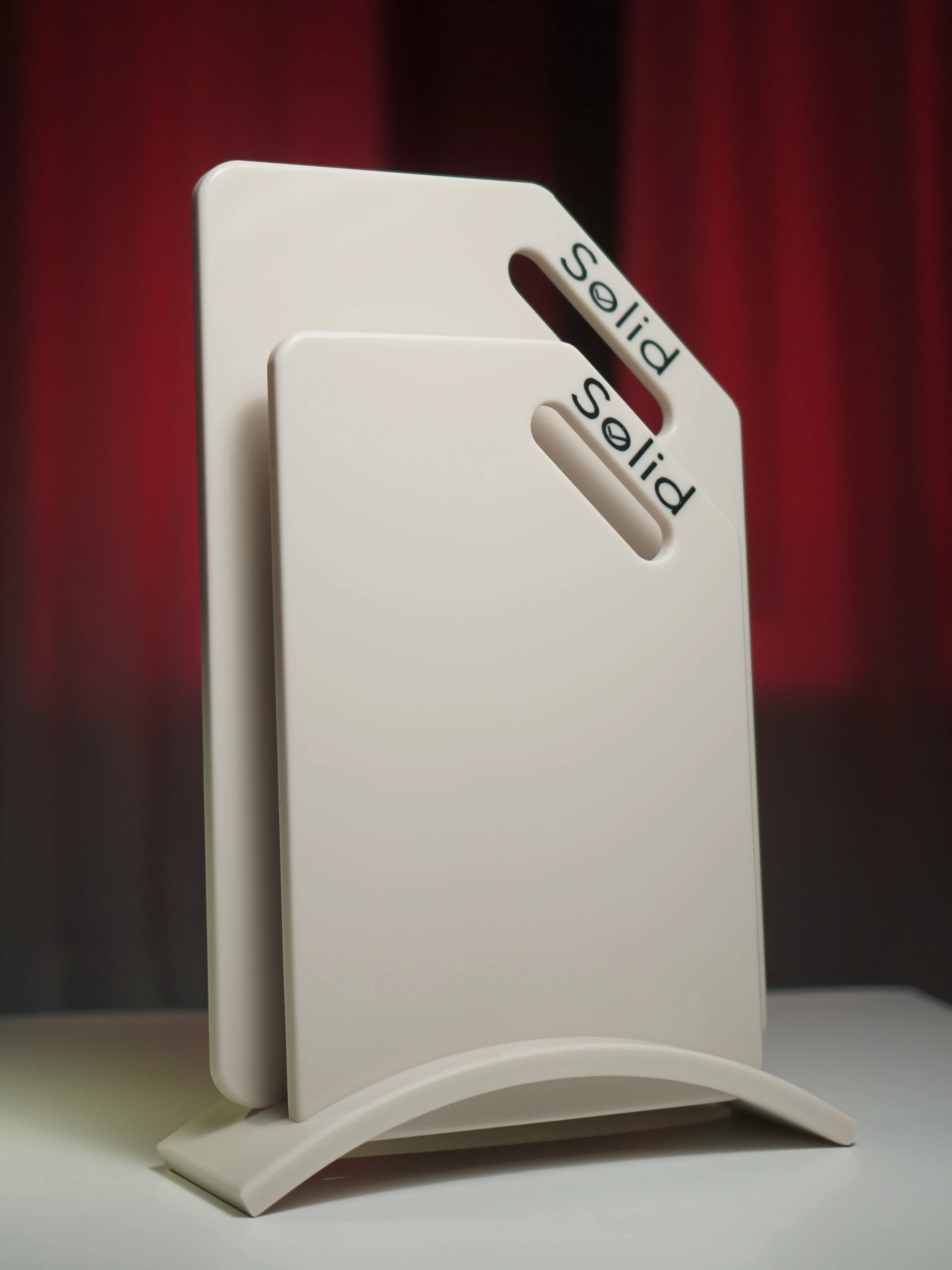 Твердые разделочные доски набор из 2 досок и подставки |