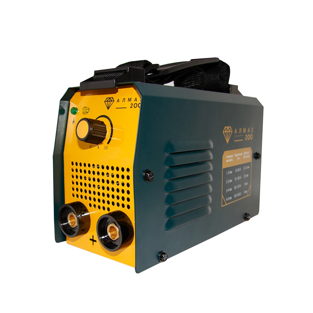 Сварочный аппарат инверторный/ инвертор АЛМАЗ 200 Ручная дуговая сварка (MMA) |