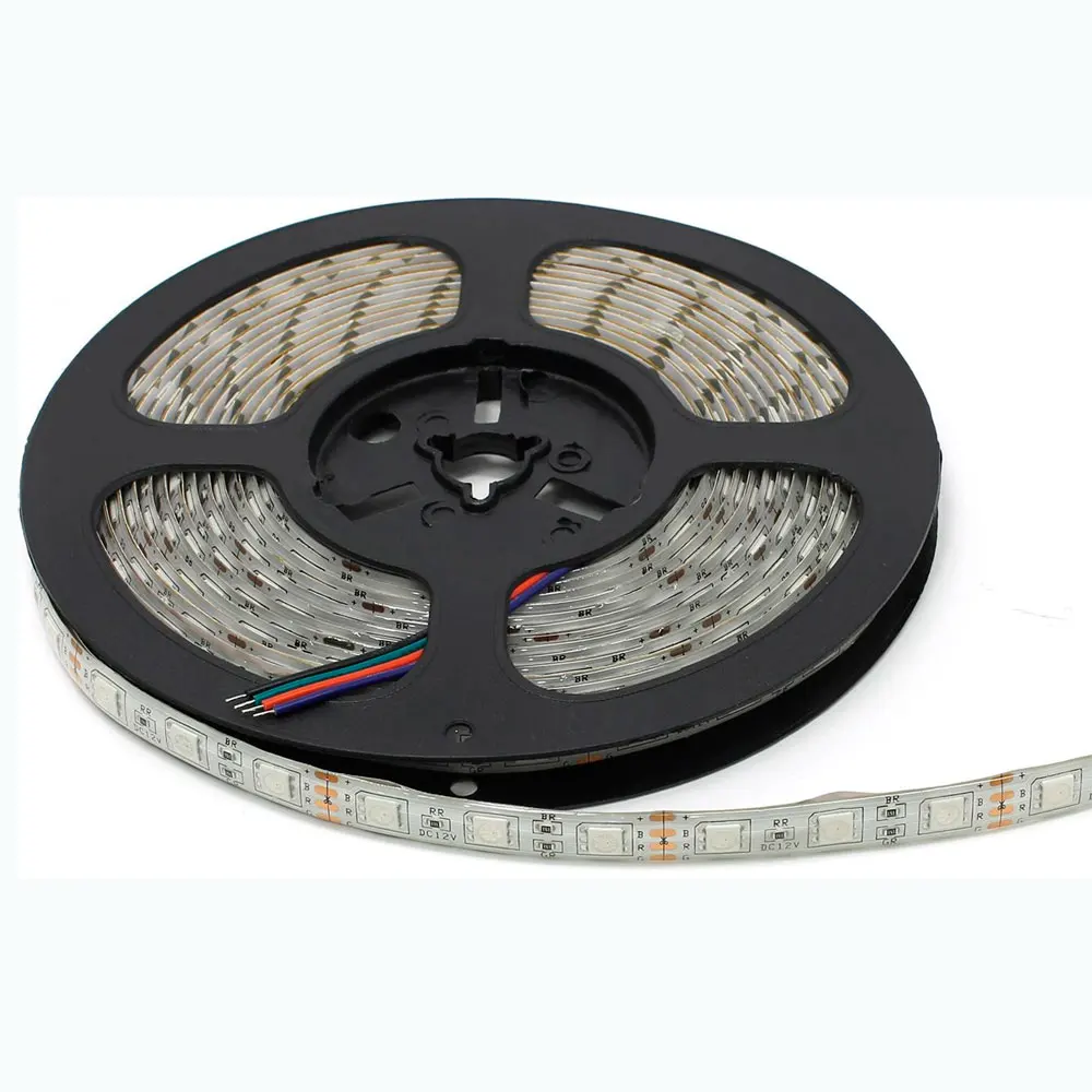 Светодиодная лента 12 вольт SMD 5050 60LED Smartbuy-IP65-14.4W RGB 5 м |