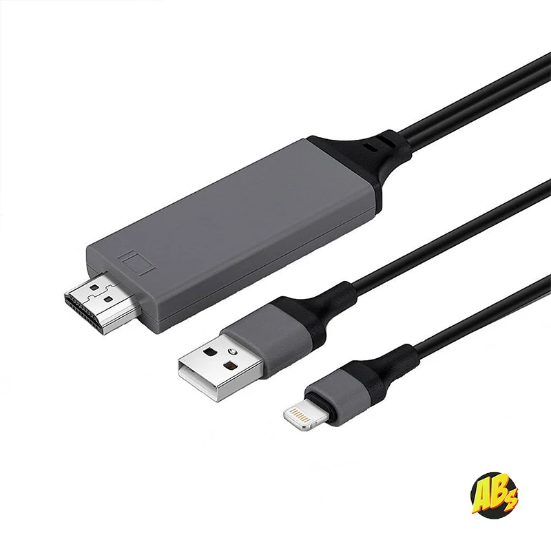 Переходник Lightning на HDMI для iPhone и iPad 1080P HDMI-совместимый ТВ Цифровой AV адаптер lightning