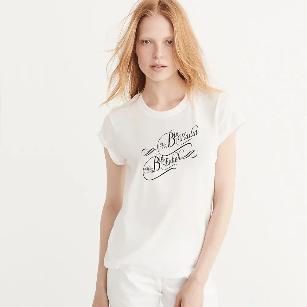 

Персонализированные A Male к женскому дизайн белые женские T-Shirt-1