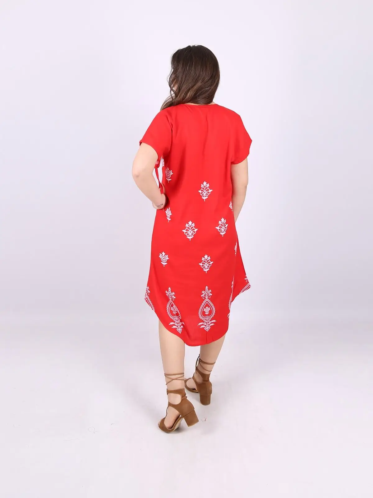 

Short Sleeve Summer Dress V1 Red