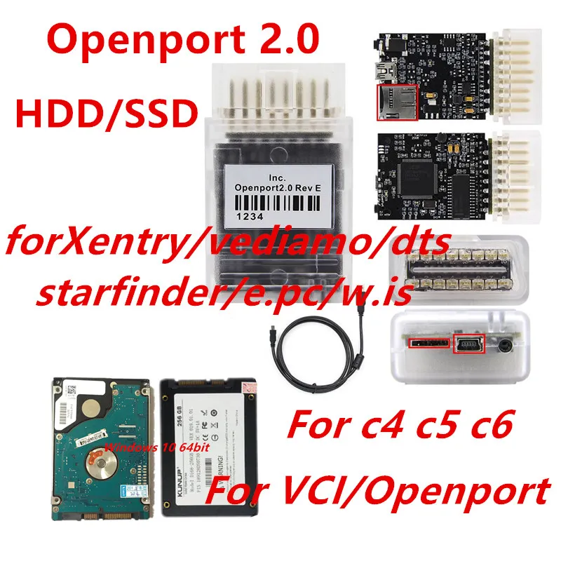 2021 Tactrix Openport 2,0 с SSD V2021.06 MB STAR C4 C5 C6 XENRY/SCN/DAS/EPC data card/WIS // EWA/Starfinder/VEDIAMO/DTS-Монако