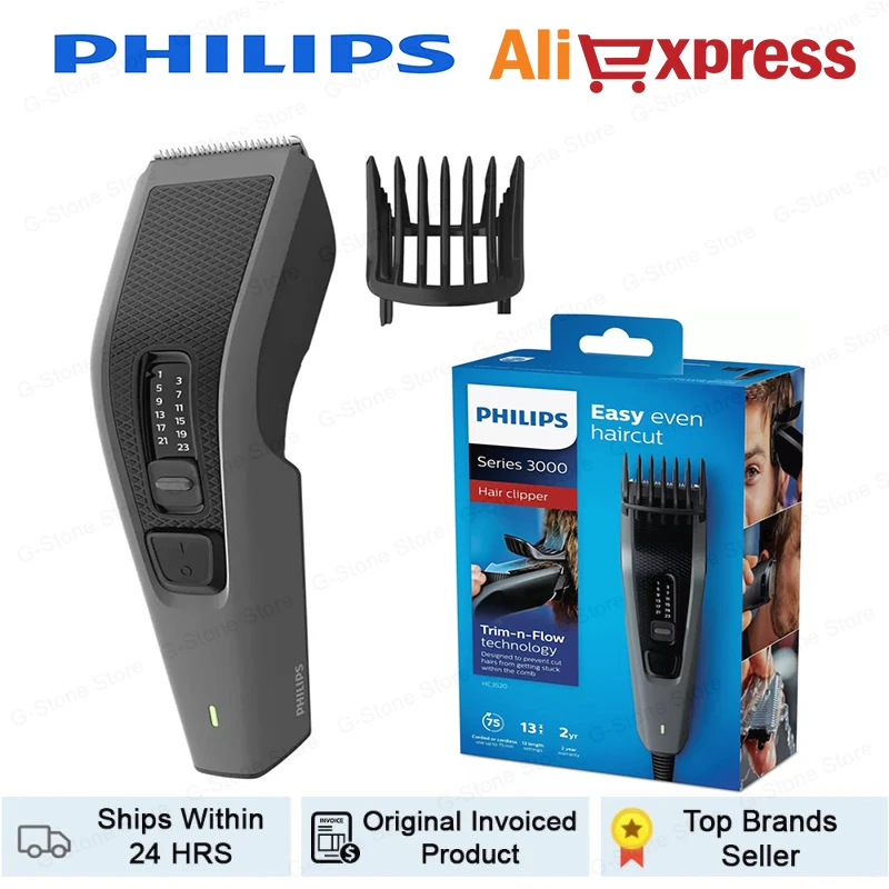 Оригинальный мужской триммер для волос Philips электрическая машинка стрижки