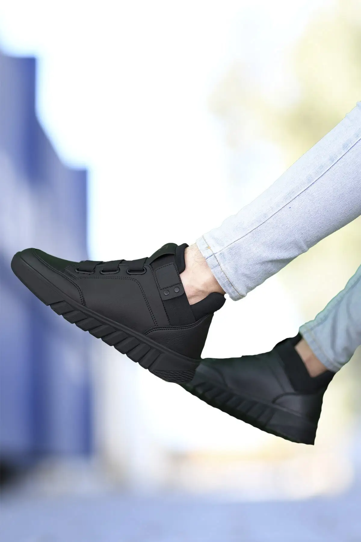 

Male Black Sneaker Boots