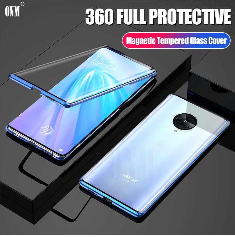 Чехол для VIVO NEX 3 360 ° полная защита Магнитный чехол s 5G Адсорбция металлический