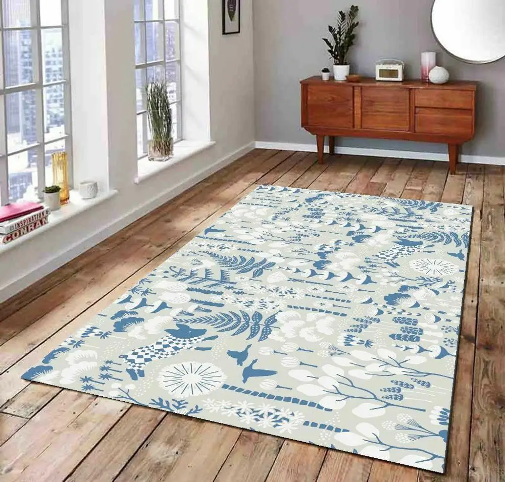 

Scandinavian Figures 3 Patterned Carpet ,Non Slip Floor Carpet,Teen's Carpet,Turkish Rug