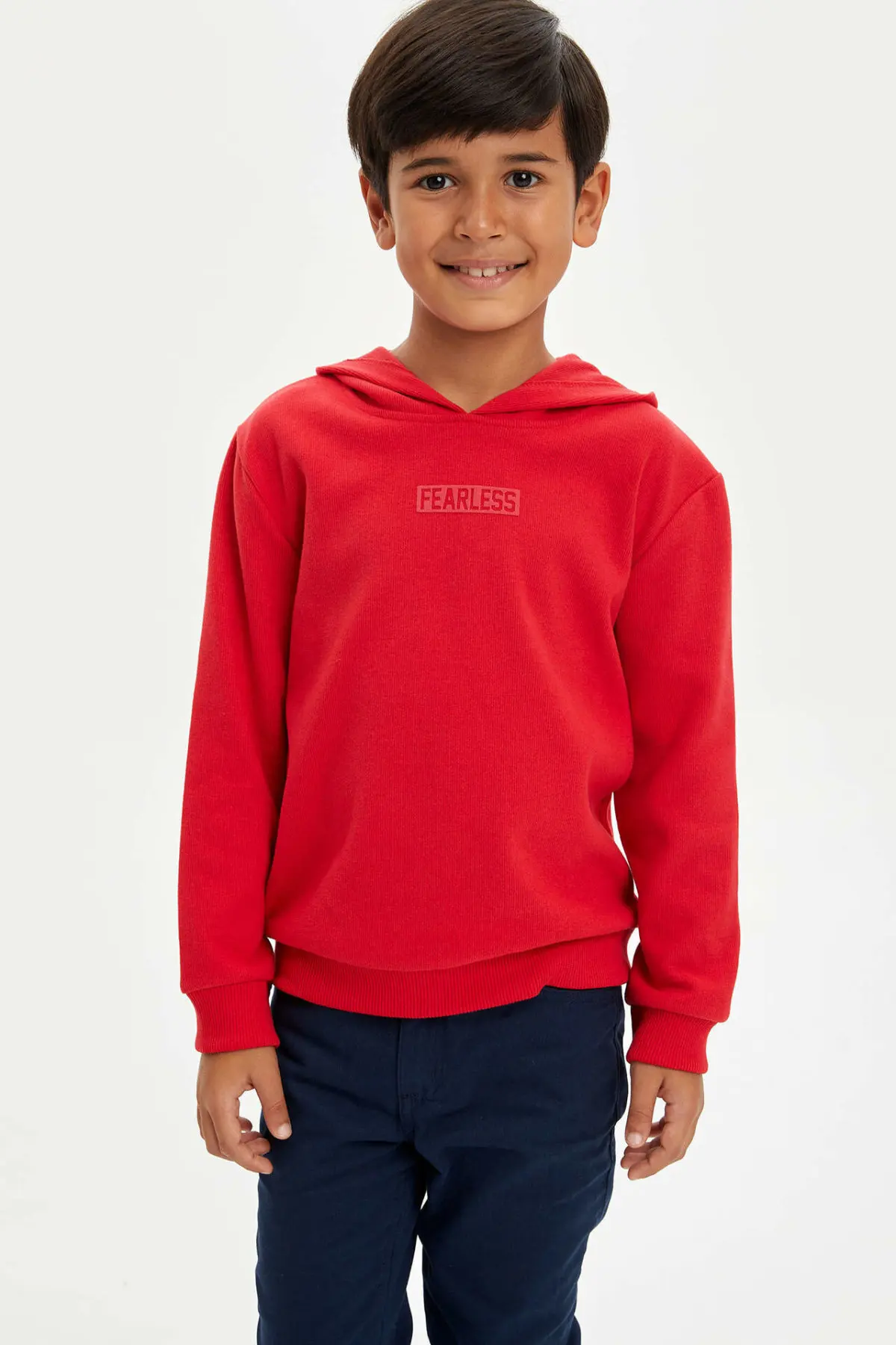 DeFacto/Модная Осенняя футболка для мальчиков детские повседневные толстовки с