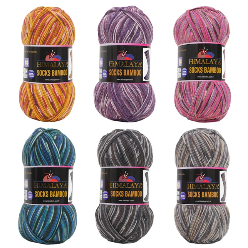 Himalaya Socks Bamboo Гималайские носки Бамбуковая пряжа 100 г вязание крючком лучшее