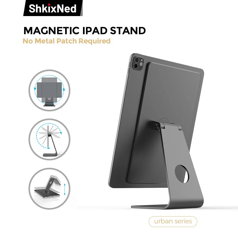 

Магнитная подставка для iPad, алюминиевый кронштейн для iPad, подставка с вращением на 360 °, держатель для планшета для iPad Pro 12,9/11 дюймов iPad Air