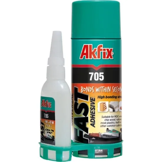 

Akfix 705 Mdf Kit Fast Adhesive 200Ml + 50Gr