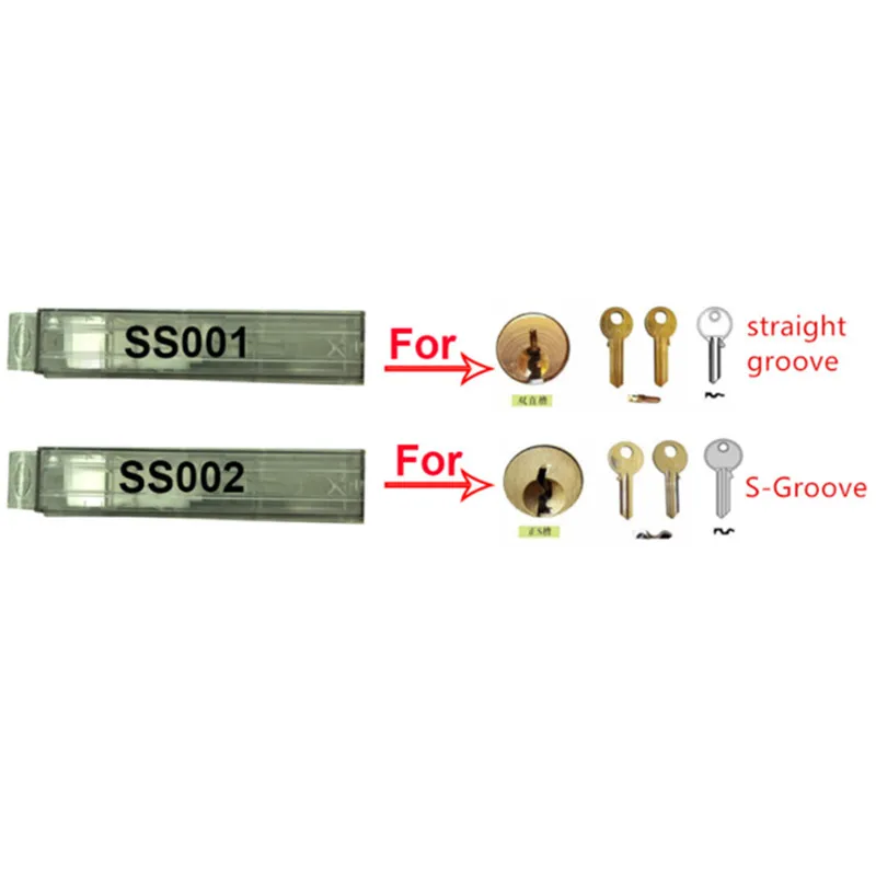 

Оригинальные инструменты LISHI 2 в 1 SS001 SS002 PRO для Double II Groove original Lishi