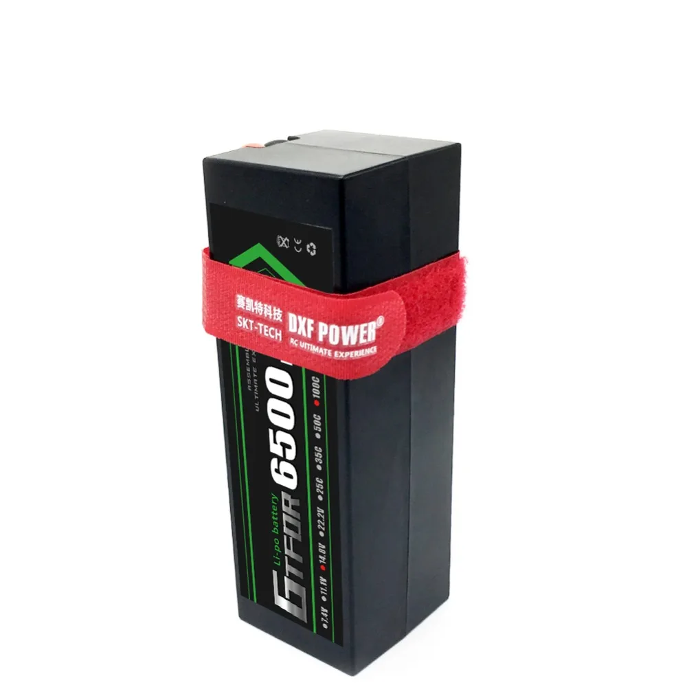 GTFDR Батарея Lipo 2S 4S 7,4 V 14,8 V 5200 7000mah 6500 45C 60C 100C MAX 200C Жесткий Чехол для 1:8 1:10 RC багги Truggy автомобиля