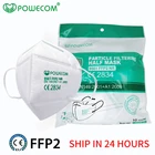 Маска Powecom FFP2 CE 9501, защитная маска для лица, респиратор fpp2, маски с фильтрацией 95%, маска для рта с муфельным покрытием, Подлинная маска с фильтром PM2.5 маска на рот маски от маска для лица от маска женская