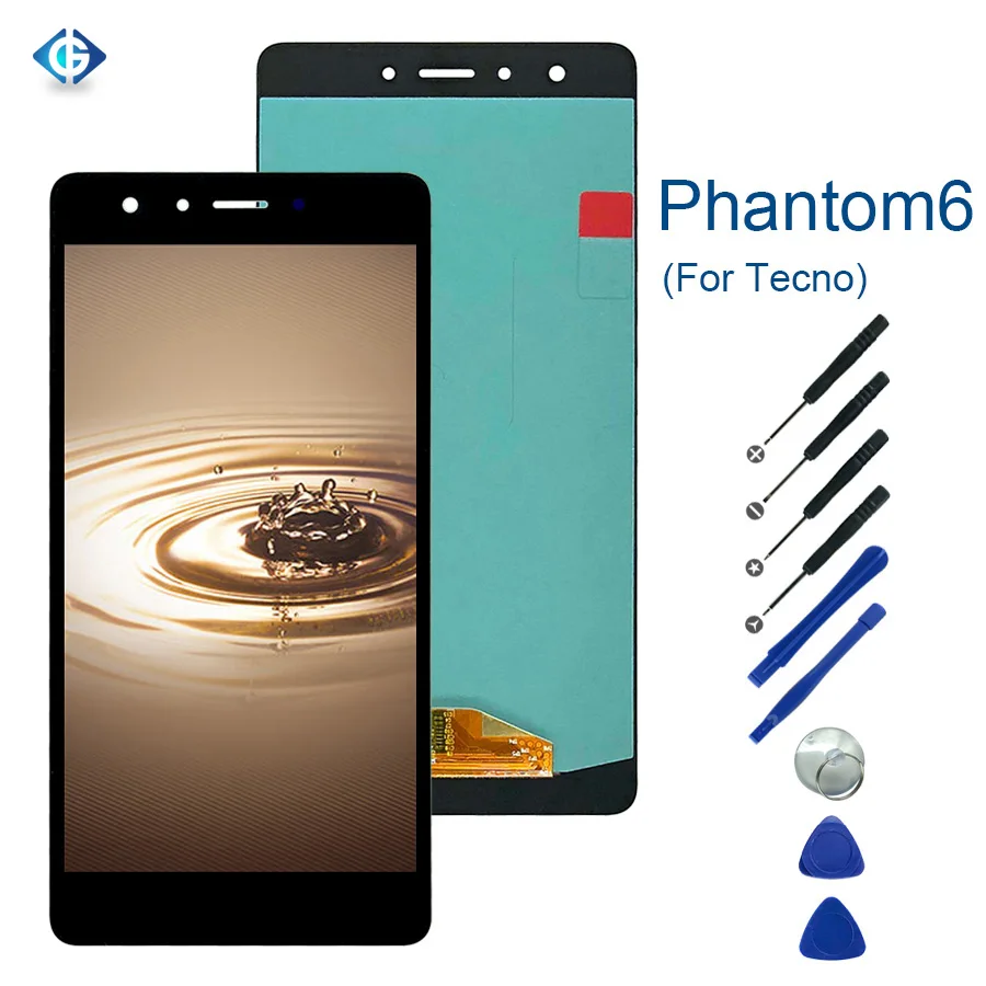 ЖК дисплей 5 дюйма для Tecno Phantom 6 детали замены экрана 6|Экраны мобильных телефонов|