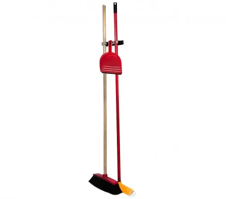 748166 mop and broom stand 3 spaces kitchen hanger | Дом и сад