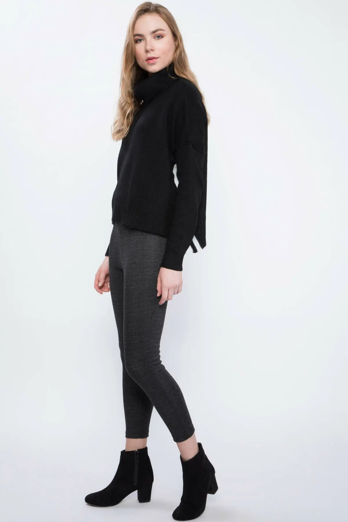 DeFacto женские брюки осенние черные Капри обтягивающие тонкие регулируемые для