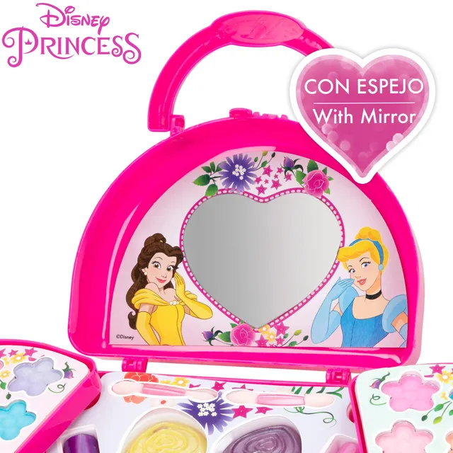 Saco de maquiagem da princesa de disney, jogo de maquiagem da princesa,  conjunto de maquiagem para