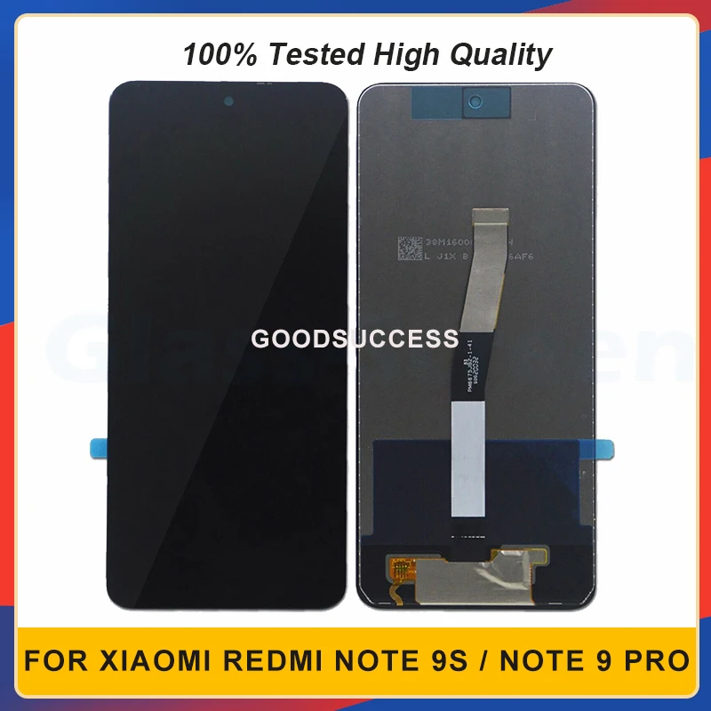 

6.67'' For Xiaomi Redmi Note 9S LCD / Redmi Note 9 Pro Lcd Display Touch Screen Glass Panel Digitizer Assembly Free Tools