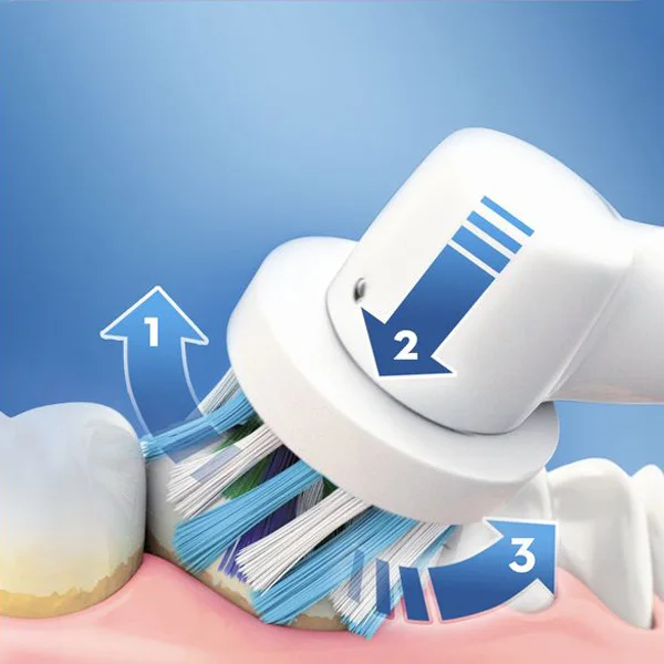 Электрическая зубная щетка Oral-B 600 Pro белый оранжевый | Красота и здоровье