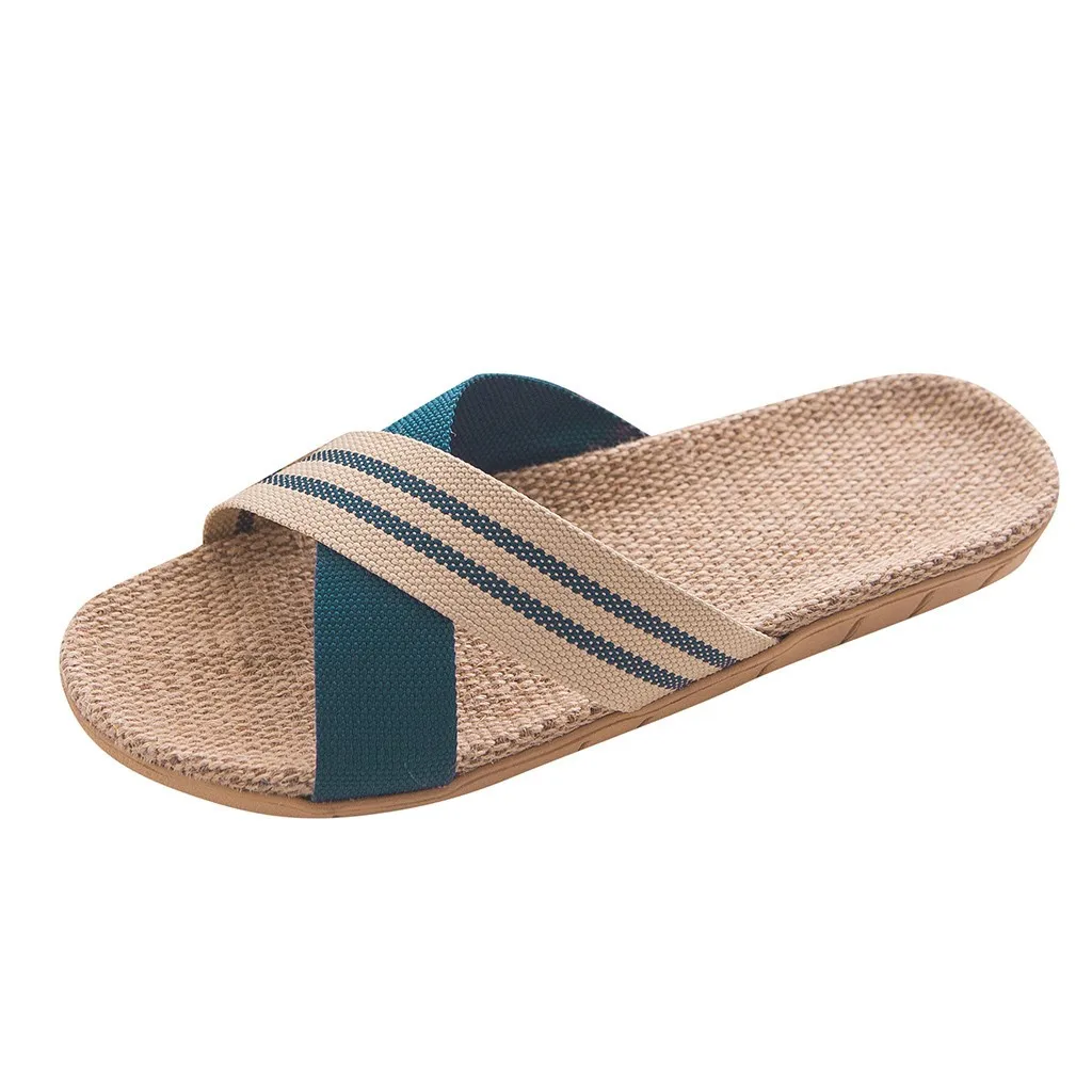 

Men Lightweight Beach Shoes Big Size Unisex Summer Sandals Solid Color Outdoor Flat Slippers 477