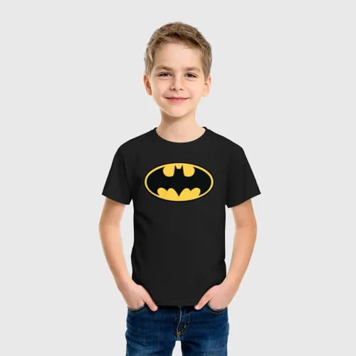 Детская футболка хлопок Batman logo | одежда и обувь