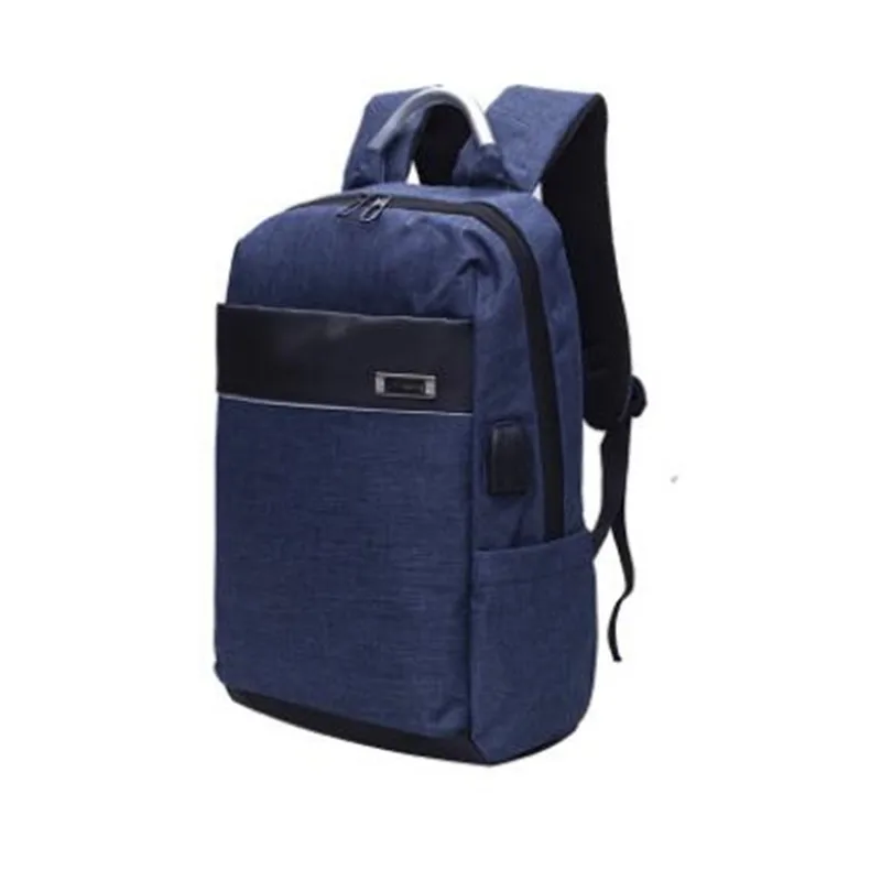 

2019 new backpack leisure bag computer backpack waterproof bag blue