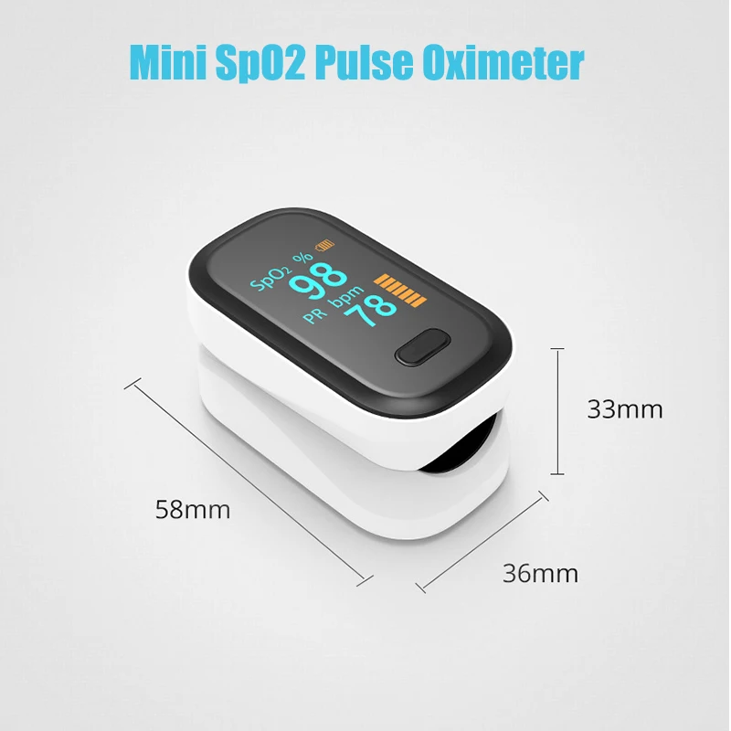 Blood Oxygen Saturator Oxymeter Medical Fingertip Pulse Oximeters Spo2 PR Heart Rate Monitor OLED Household Display | Красота и