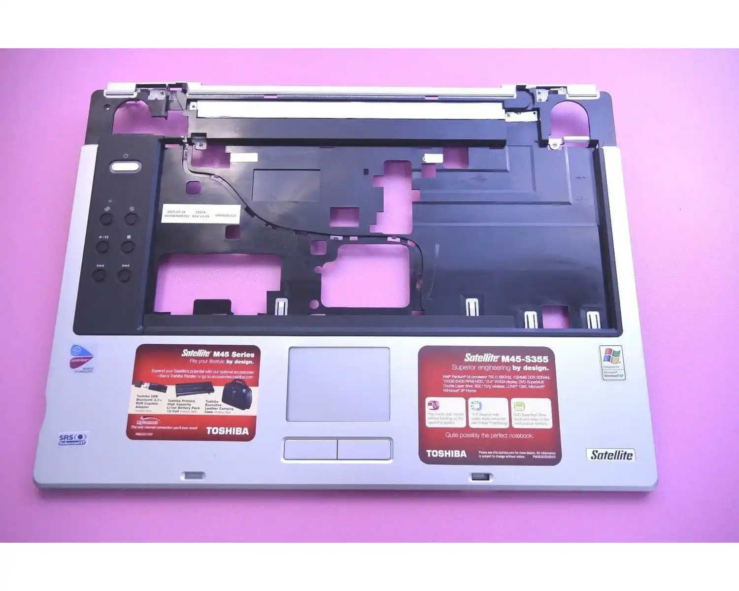 Toshiba Satellite M45 S355 M40 15&quot Крышка Палмрест Тачпад без клавиатуры с кабелем|Рамки для