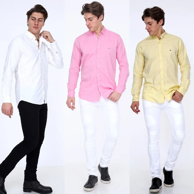 Рубашки из ткани Оксфорд с изображением персидской птицы подарок для мужчин