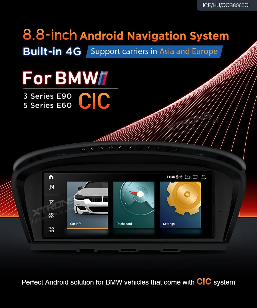 XTRONS 8 ''Qualcomm Android 10 0 оригинальный автомобильный мультимедийный плеер для BMW 3