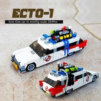 moc bricks toys ecto 1 movie car building blocks diy toy brick xmas gifts children toys ecto one car in minifig scale