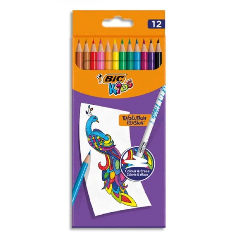 

Bic Eraser Paint Pen Evo Erasable 12 Colors Full Size