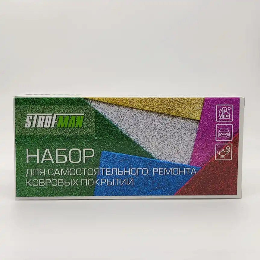 Set for repair of spotlights cuts and small damages on floor covering carpet carpette strofman 7nbrk1 |