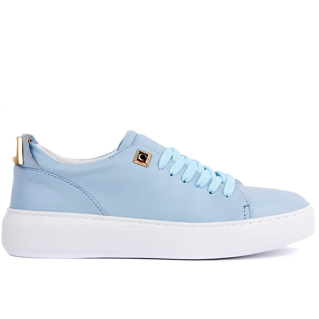 Sail Lakers синие кожаные женские кроссовки повседневная обувь|Обувь без каблука| |