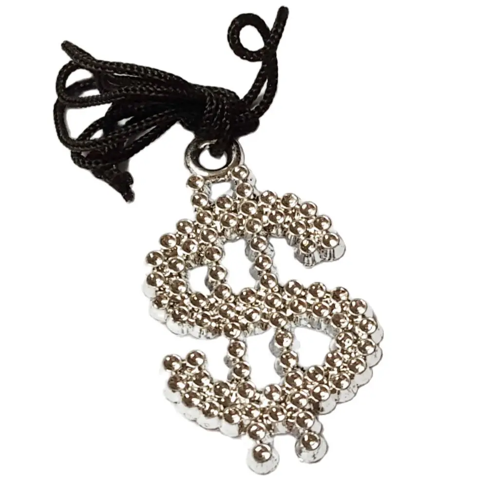 

200X Dollar Sign Charm With Necklace Wholesales Pinata Bag Filler Loot Vending Capsule Toys Party Favor Gift Supplies Novelties