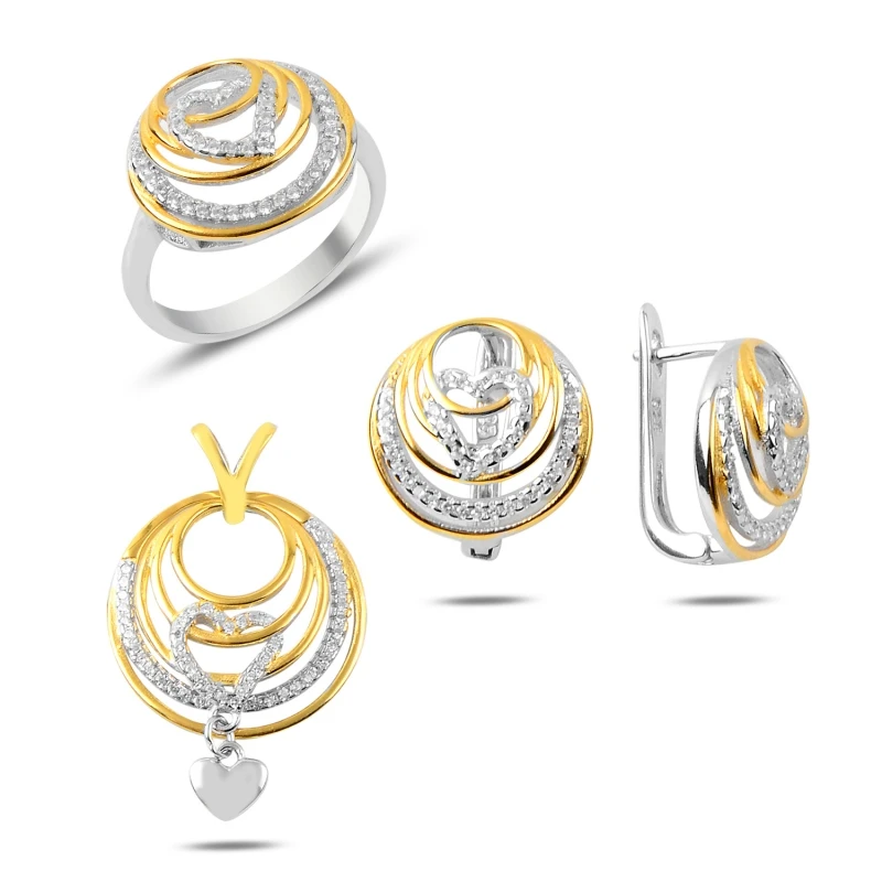 

Silver 925 Sterling Zircon Cubic Zirconia Set