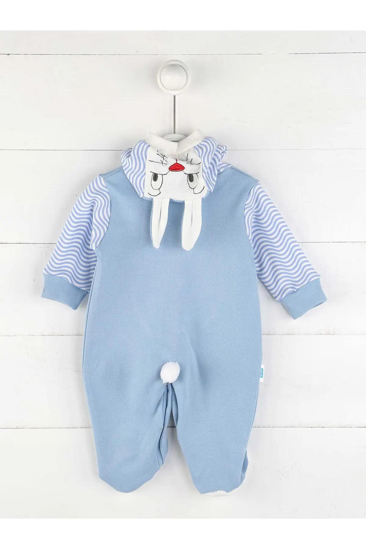 Синий комбинезон с капюшоном для мальчиков |