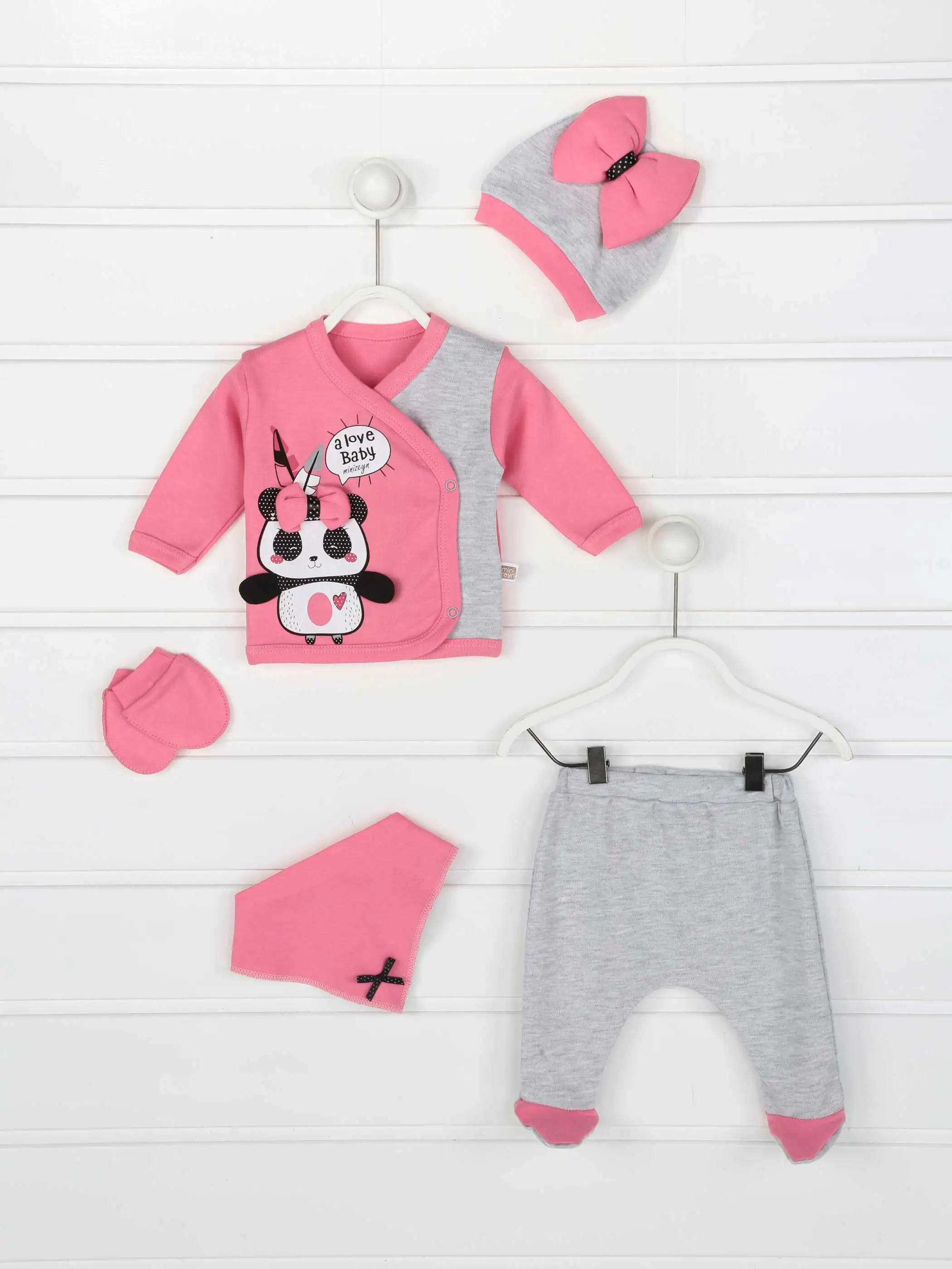 Детские костюмы Одежда для новорожденных девочек и мальчиков комплект из 5