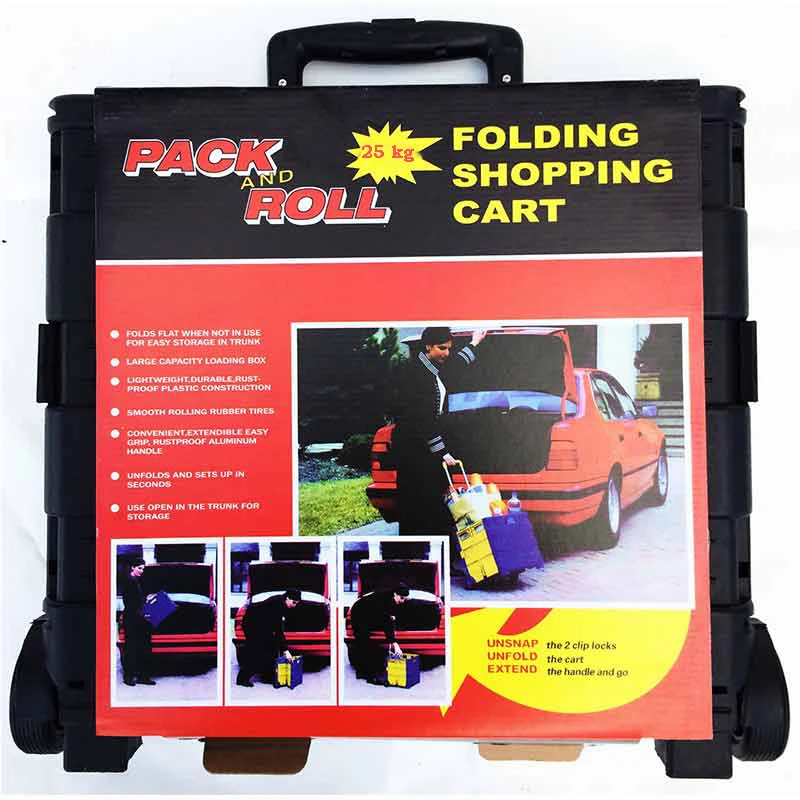 Складная тележка для путешествий покупок кемпинга до 25 кг | Дом и сад