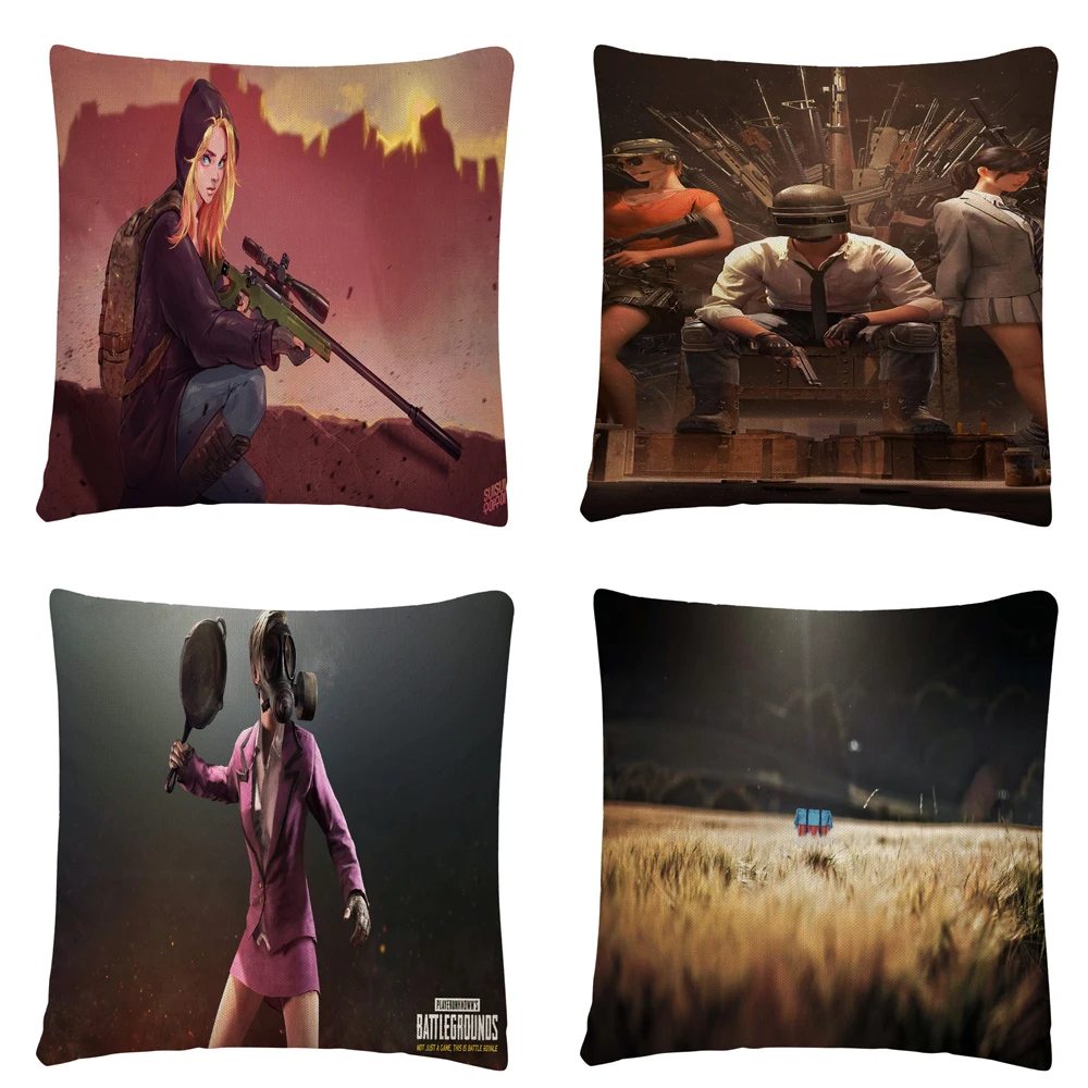 PUBG игры Герой мультфильма обои постельное белье Чехол для подушки домашнего