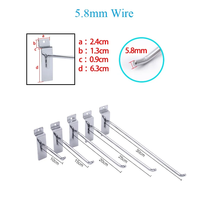 

10 шт. 5 7 шариков Водопад хромированный проволочный крючок для одежды магазин одежды Розничные Крючки Настенные квадратные трубки