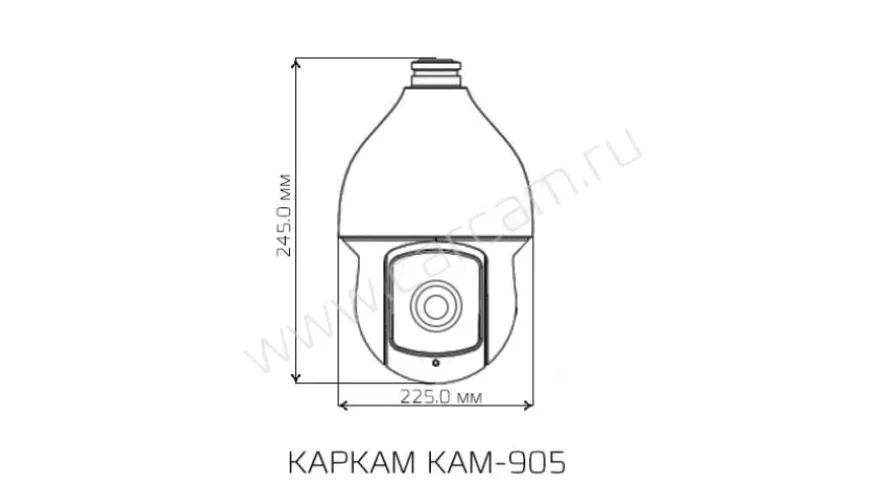Full HD CCTV camera carcam Cam-905 with IR illumination up to 50 m | Безопасность и защита