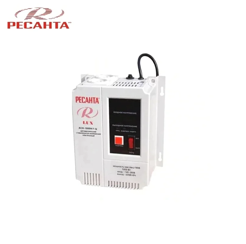 Однофазный стабилизатор напряжения Ресанта ASN 1000N/1 C LUX|single phase voltage stabilizer|voltage