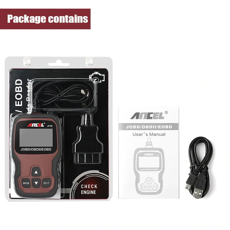 Диагностический сканер Ancel JP700 OBD2 устройство для чтения кодов OBD 2|Диагностические