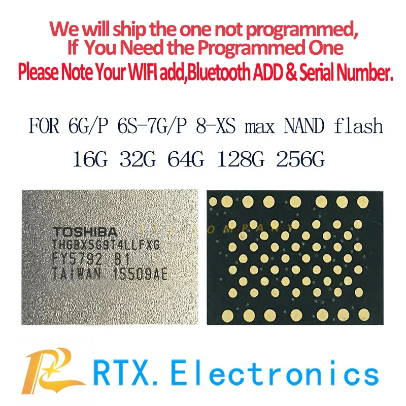 

Для iPhone XS XR xsmax 64G 256G 512G Nand флэш-память IC HDD Hairdisck Драйвер IC мобильный телефон расширенное хранение данных чип замена