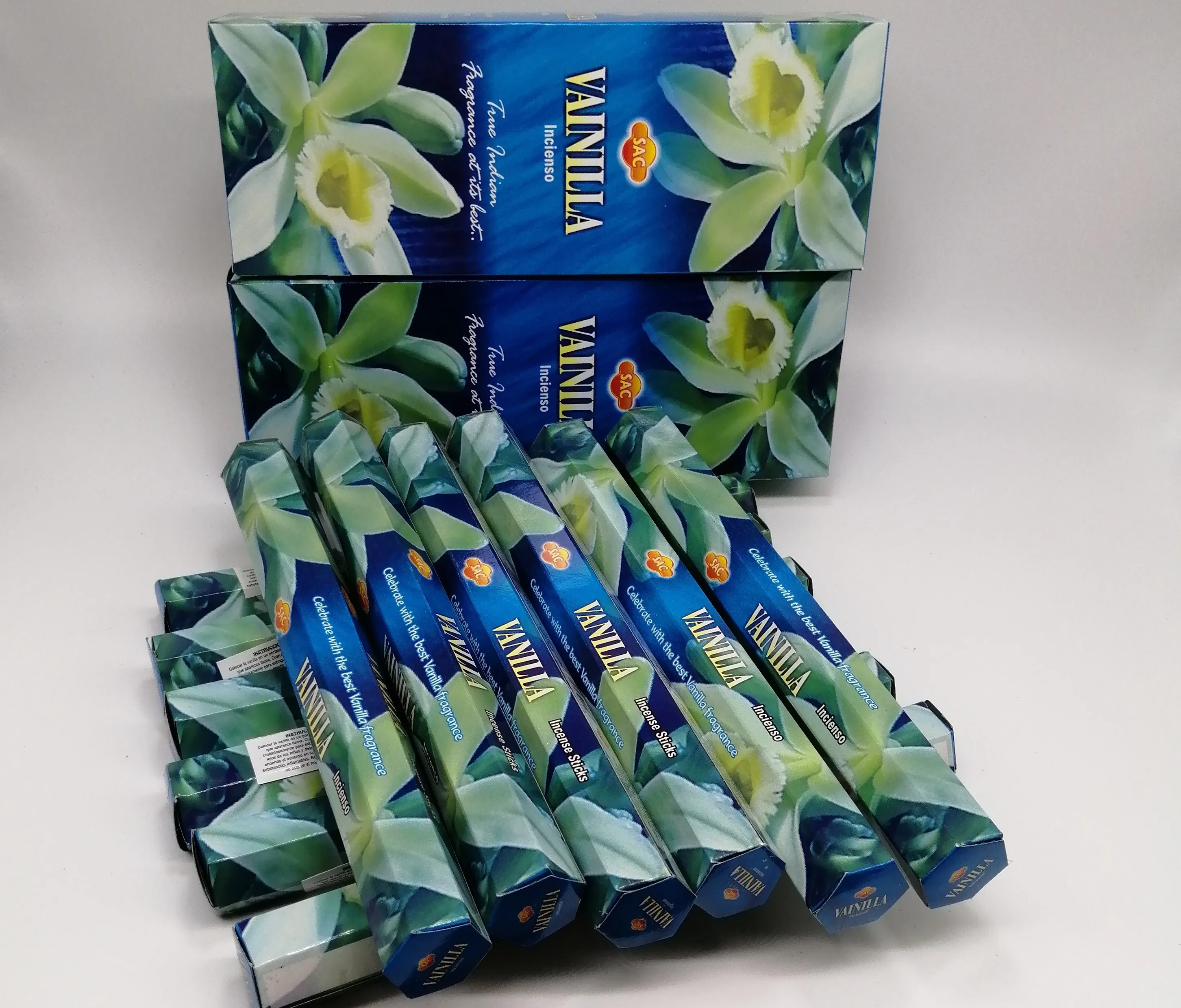 SAC Ванильные благовония 2 коробки из 6 коробок (240 г в общей сложности)